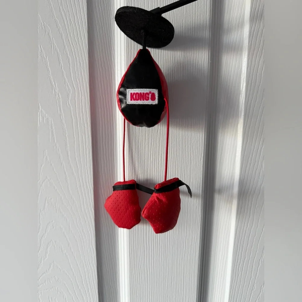 Kong Red and Black Cat Toy Boxing Bag